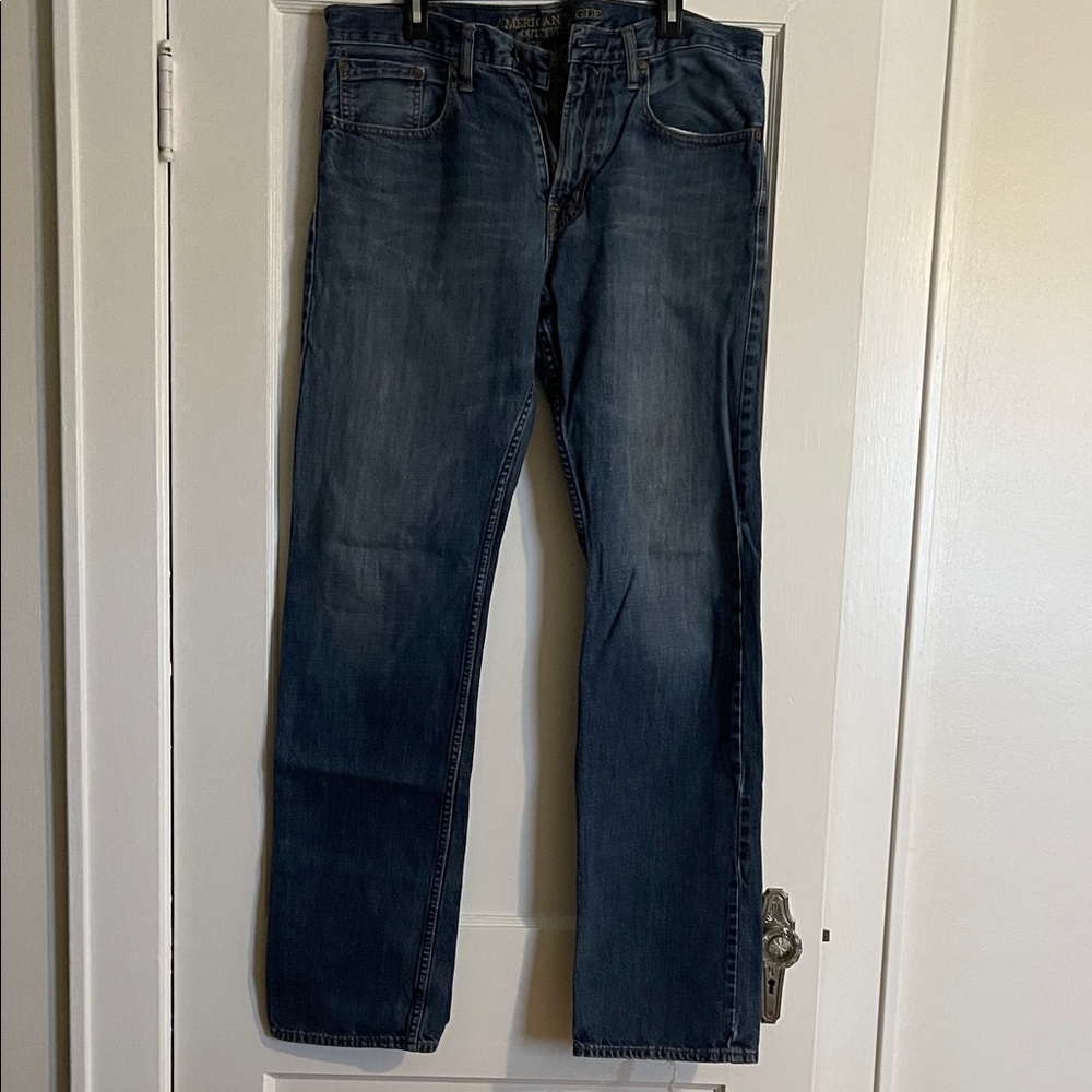 American Eagle Outfitters Dark Blue Straight Jeans
